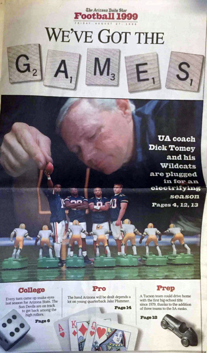 College football special section cover